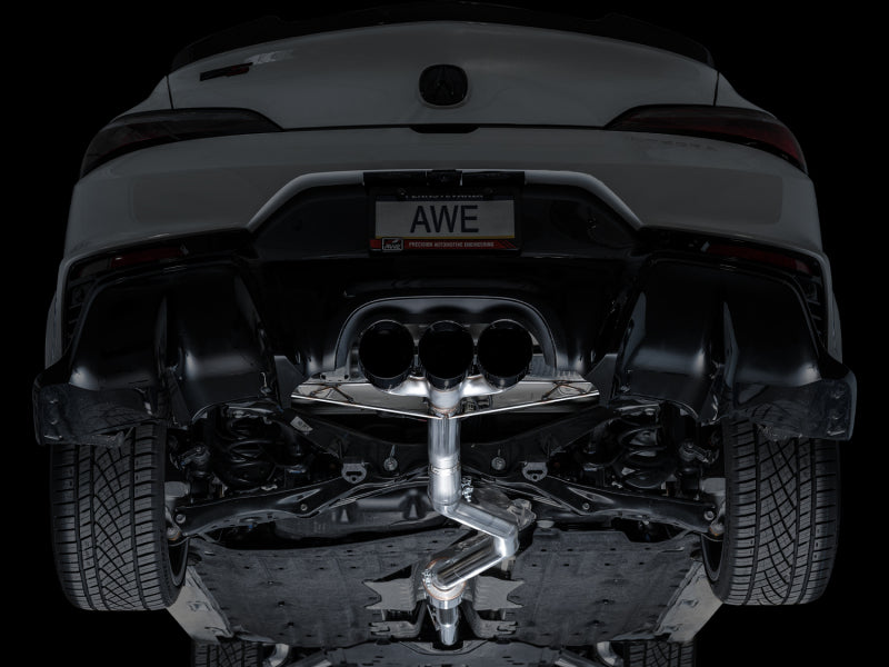 AWE Tuning 2024 Acura Integra Type S DE5 FWD Track Edition Exhaust w/ Triple Diamond Black Tips 3020-53335