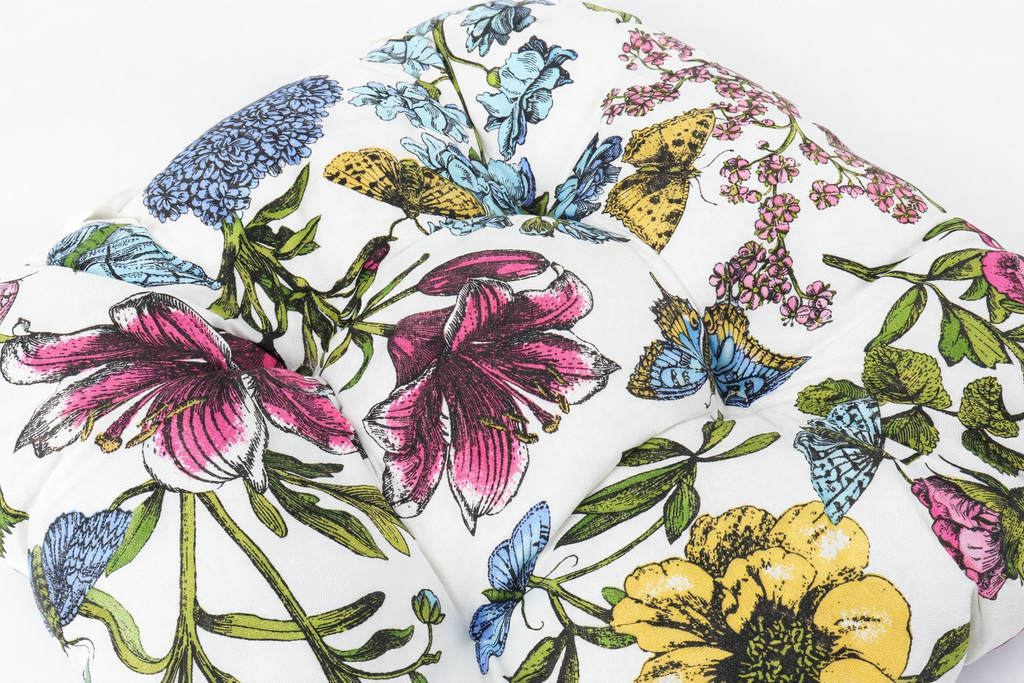 Outdoor Chair Cushions Set of 2 – Botanical Floral Print