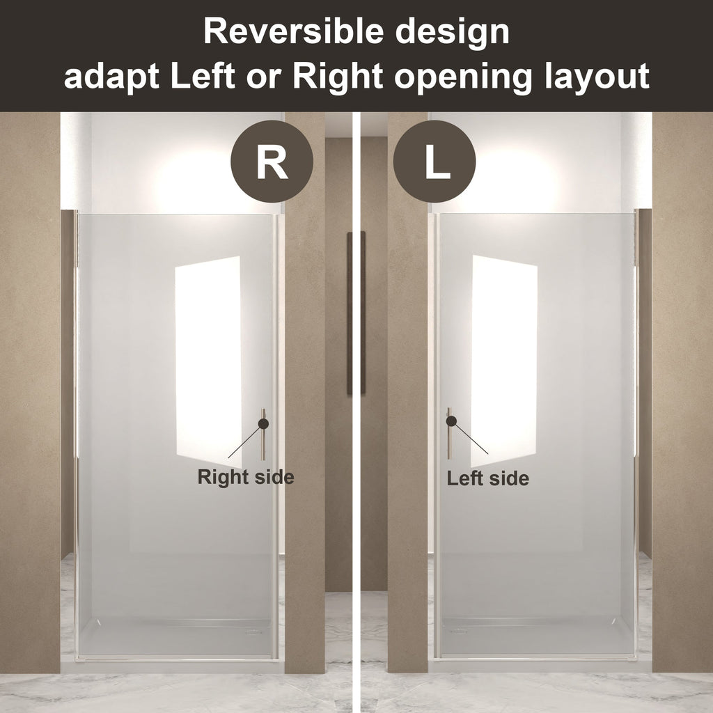37-36"x 72" Pivot Shower Door