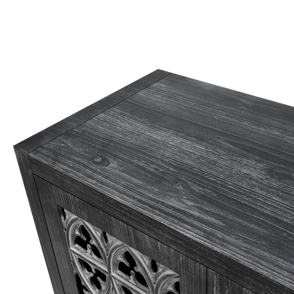 Hollow Four Door Antique Cabinet