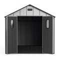 8x16Ft Resin Outdoor Storage Shed with Floor