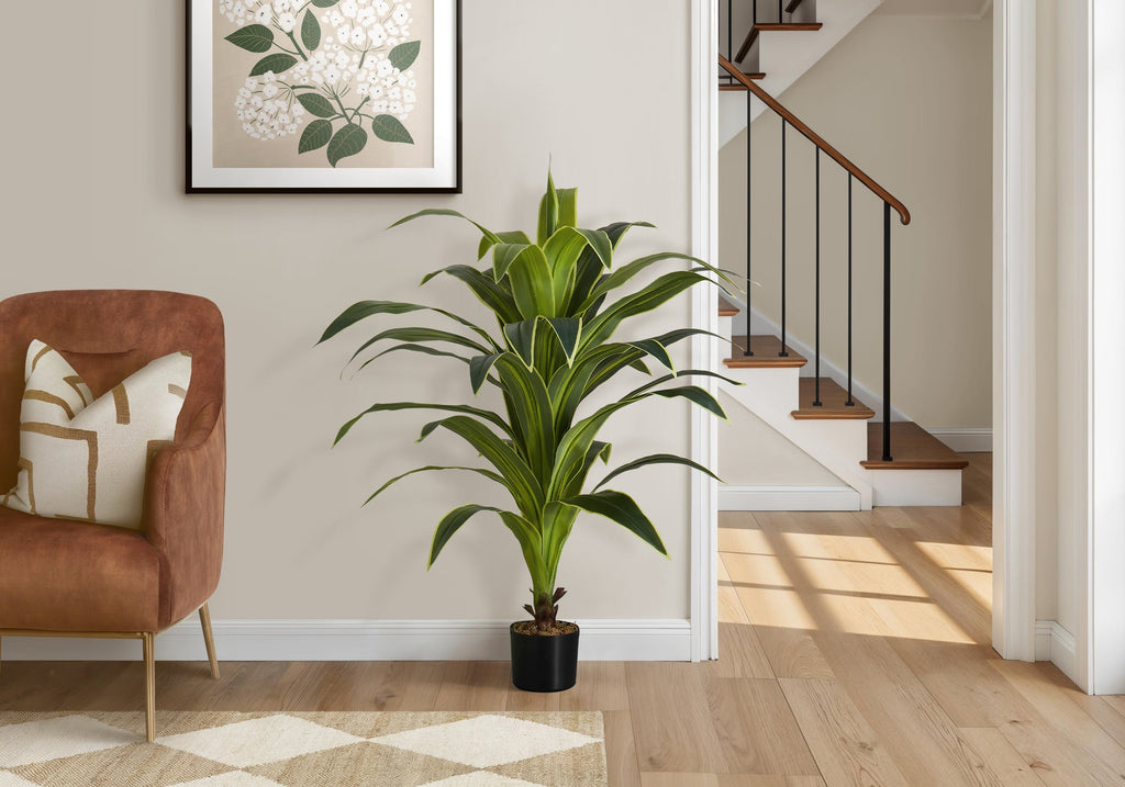 Artificial Dracaena Tree - 47" Tall Indoor Plant