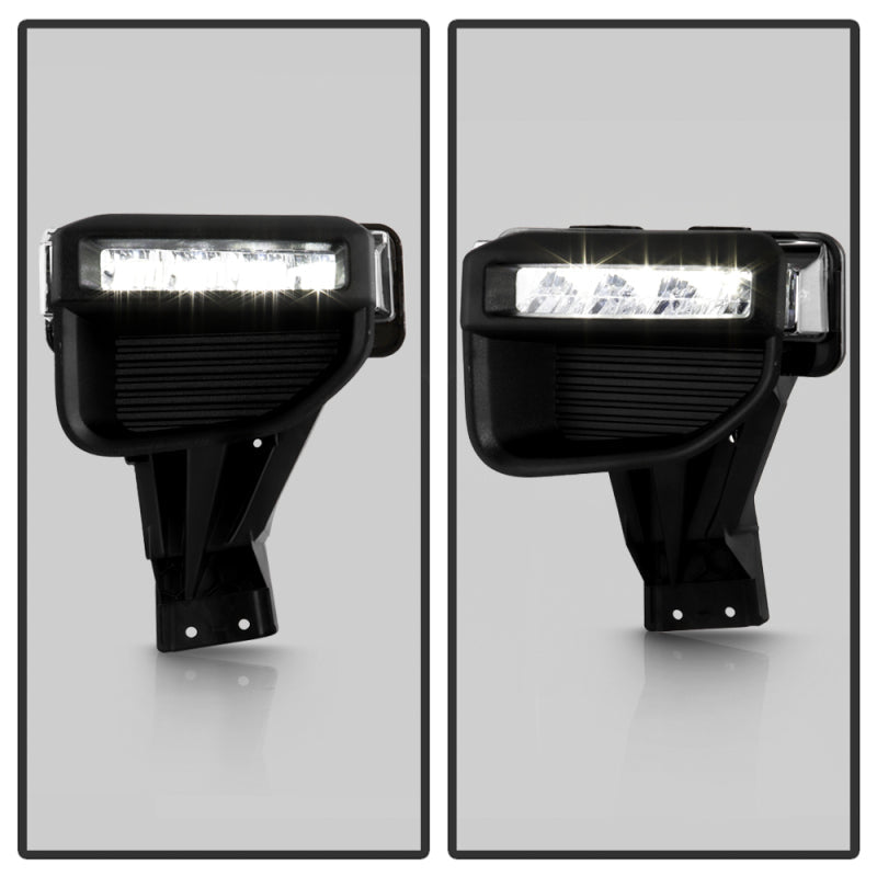 SPYDER 20-22 Ford F250/F350 Super Duty OEM Full LED Fog Lights W/ Switch - Clear 9051135