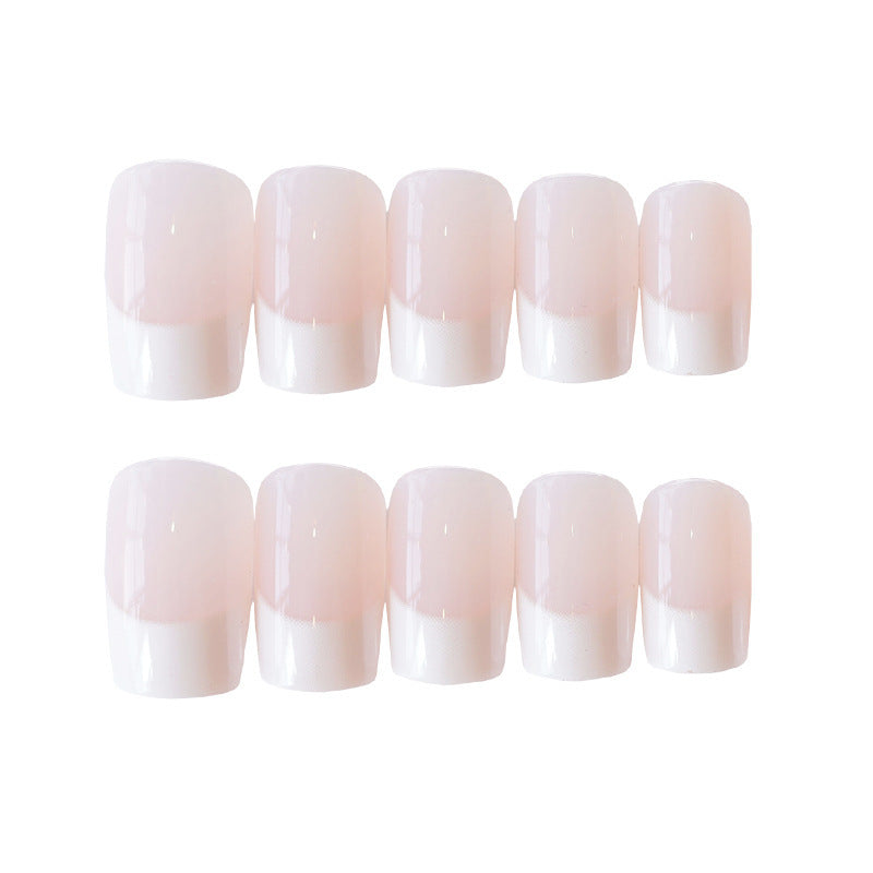 24 Pieces Of French Long Fake Nails