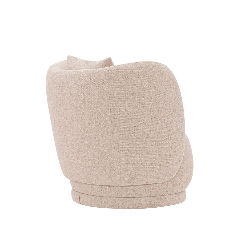 Siri Upholstered Lounge Chair in Wheat