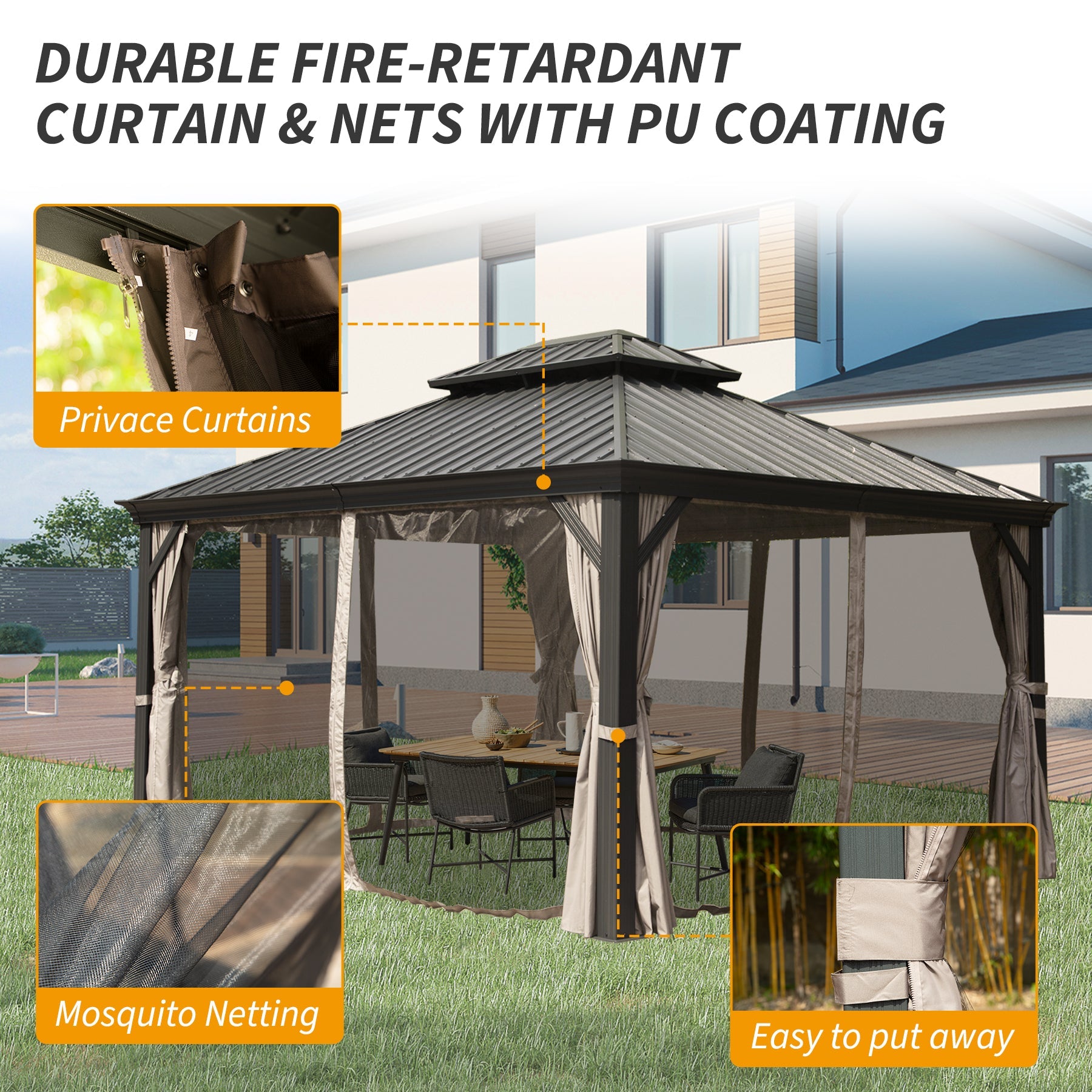 10' X 14' Hardtop Gazebo