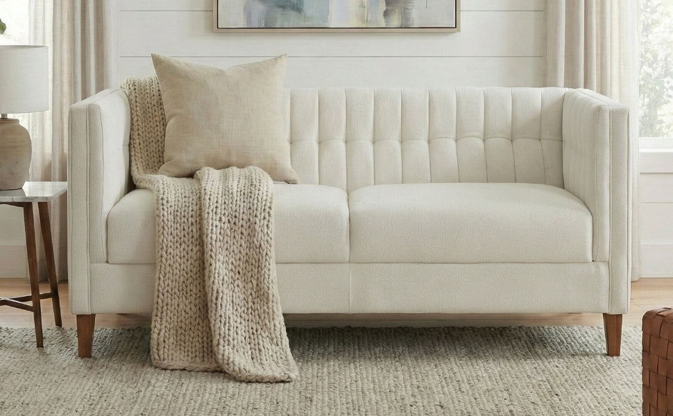 Modern 3-Seater Sofa 76" Upholstered Couch