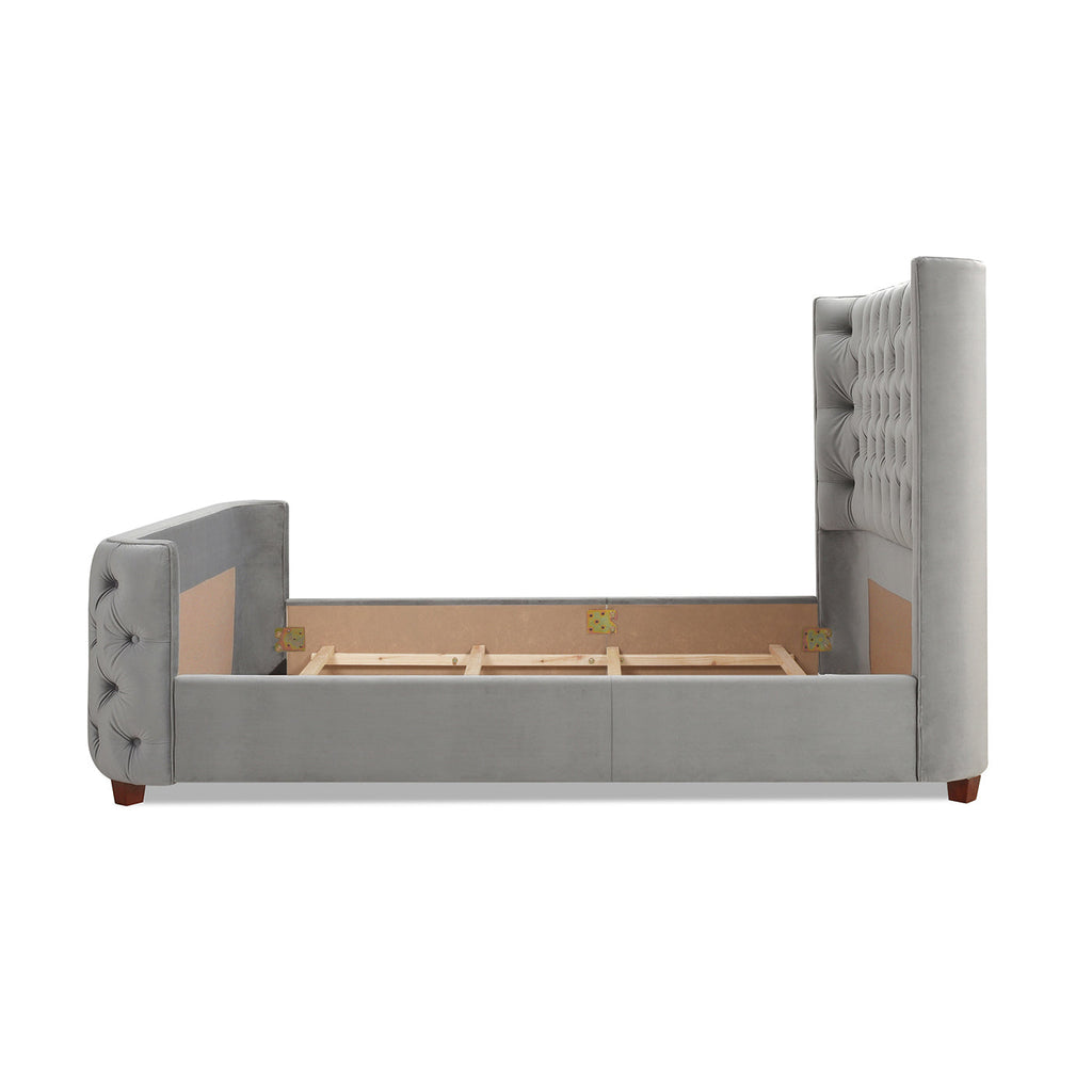 Brooklyn Queen Tufted Panel Bed Set, Opal