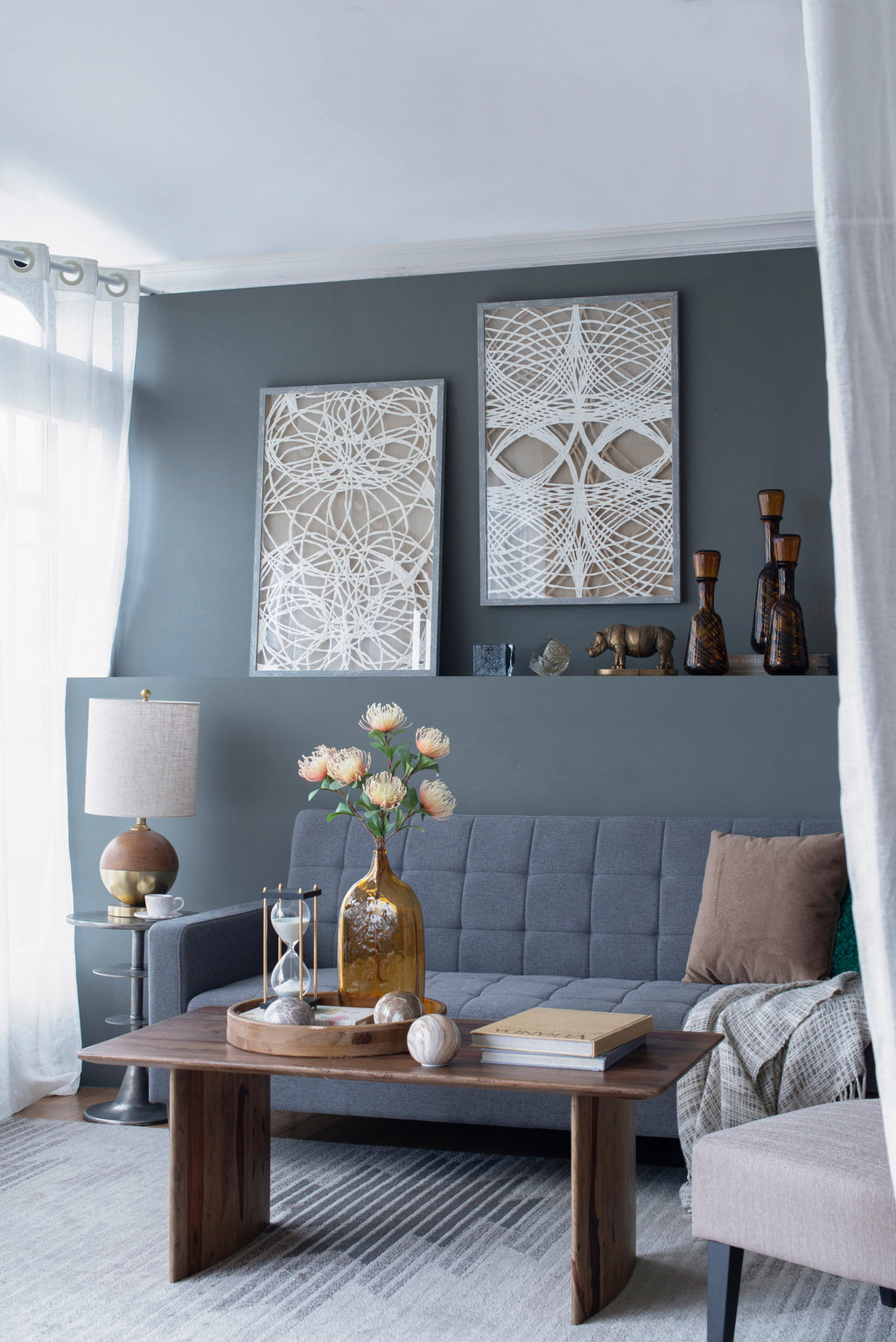 S/2 Leaf Shadow Box Wall Décor