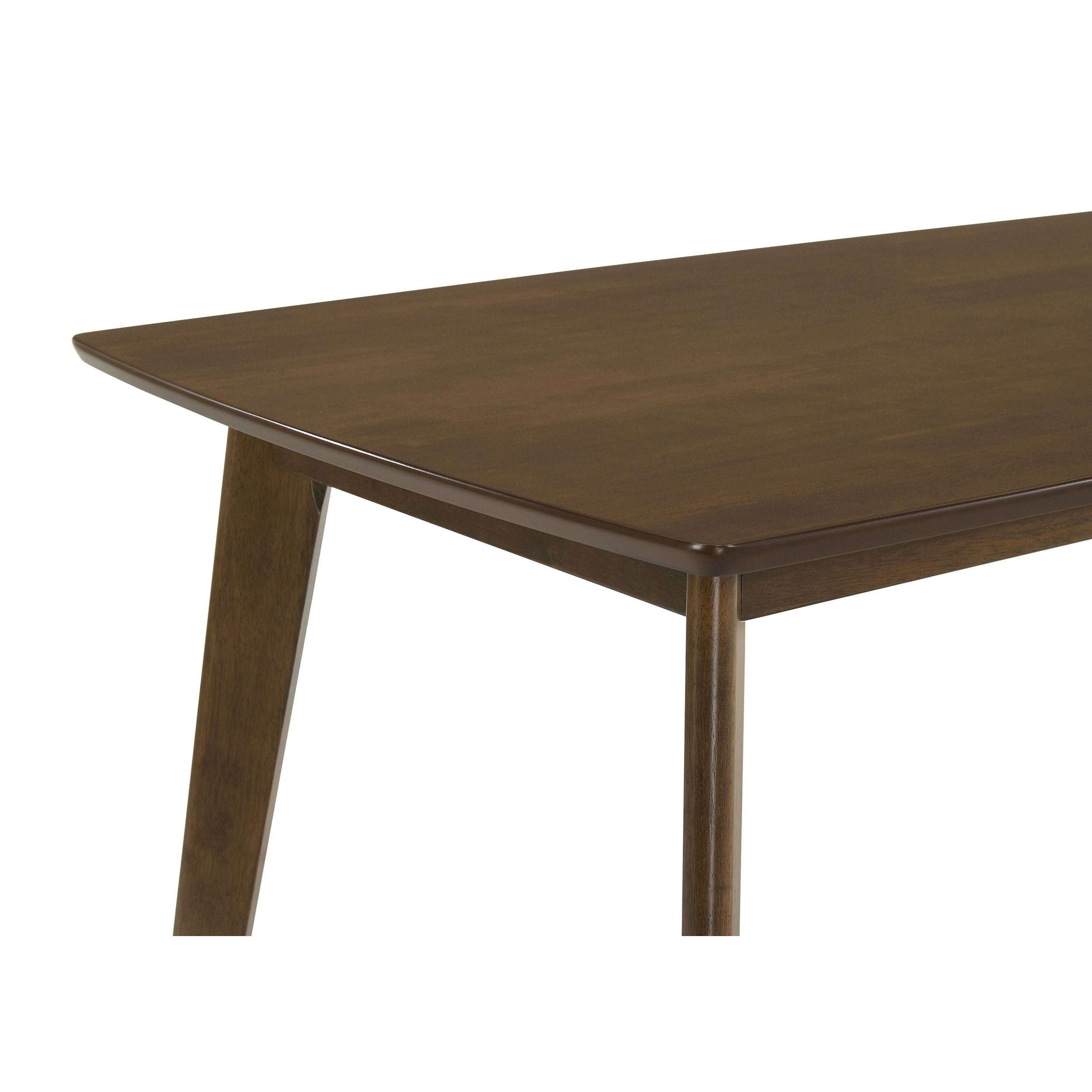 Retro Chestnut Dining Table with Angled Legs