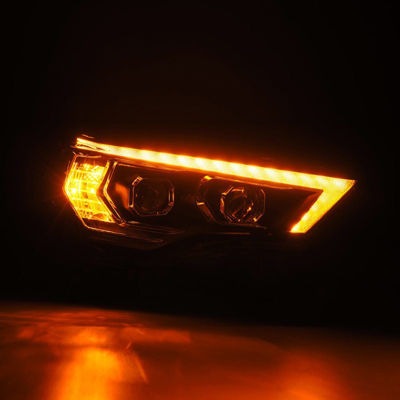 AlphaRex 14-22 Toyota 4Runner LUXX-Series LED Proj Headlights Blk w/Actv Light & Seq. Sig + DRL 880811 *Discontinued