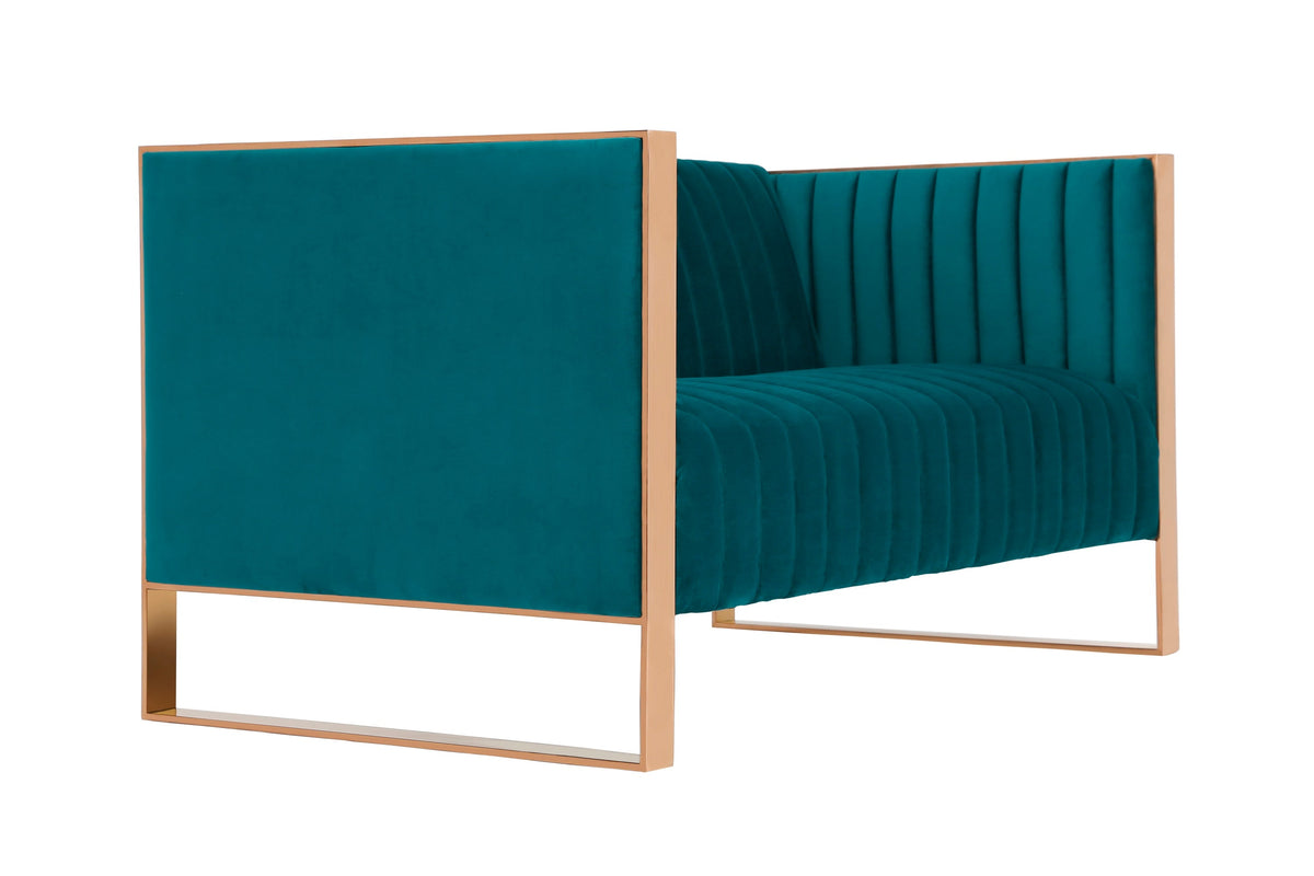Trillium 57" Velvet Loveseat