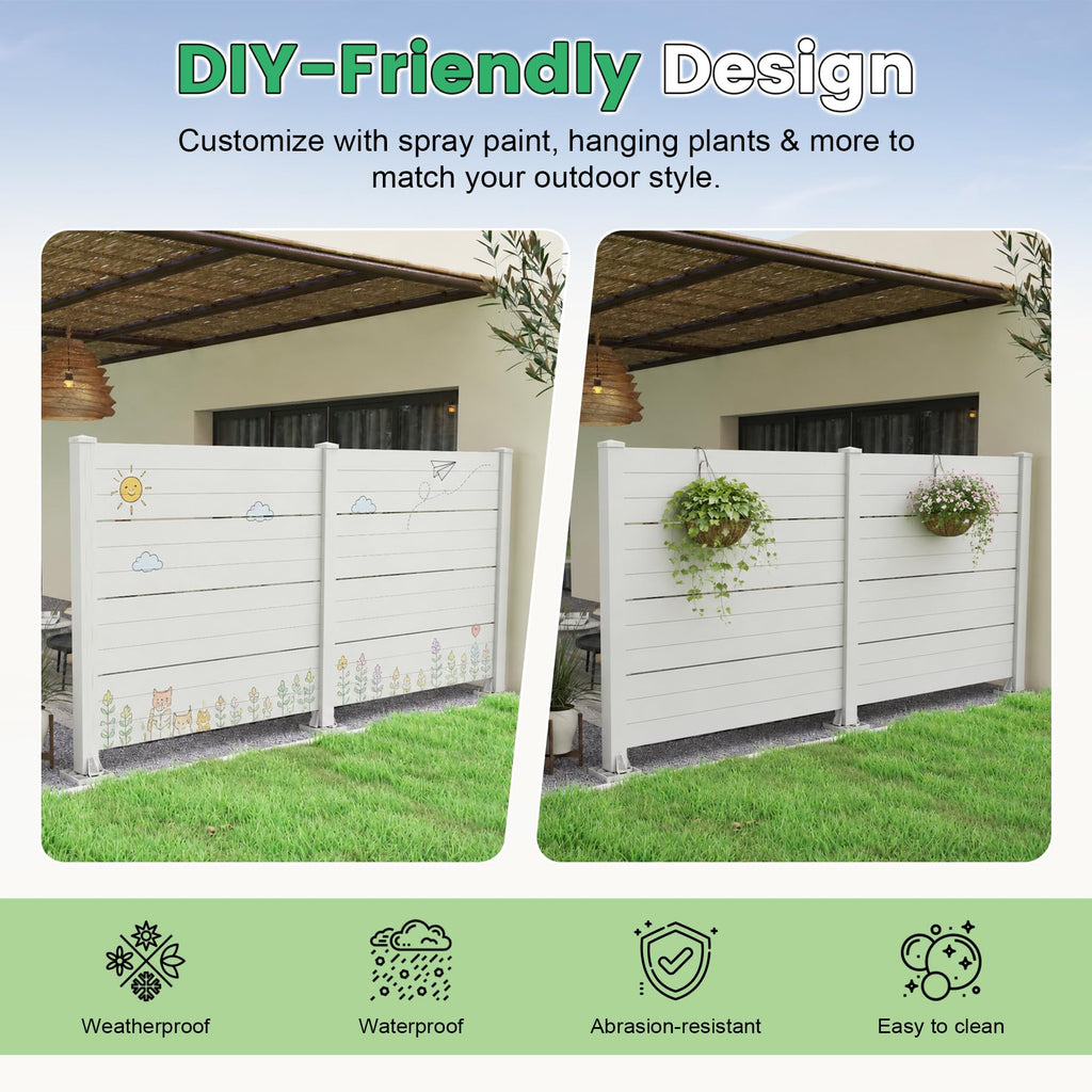 50" W x 49" H Outdoor Privacy Screen