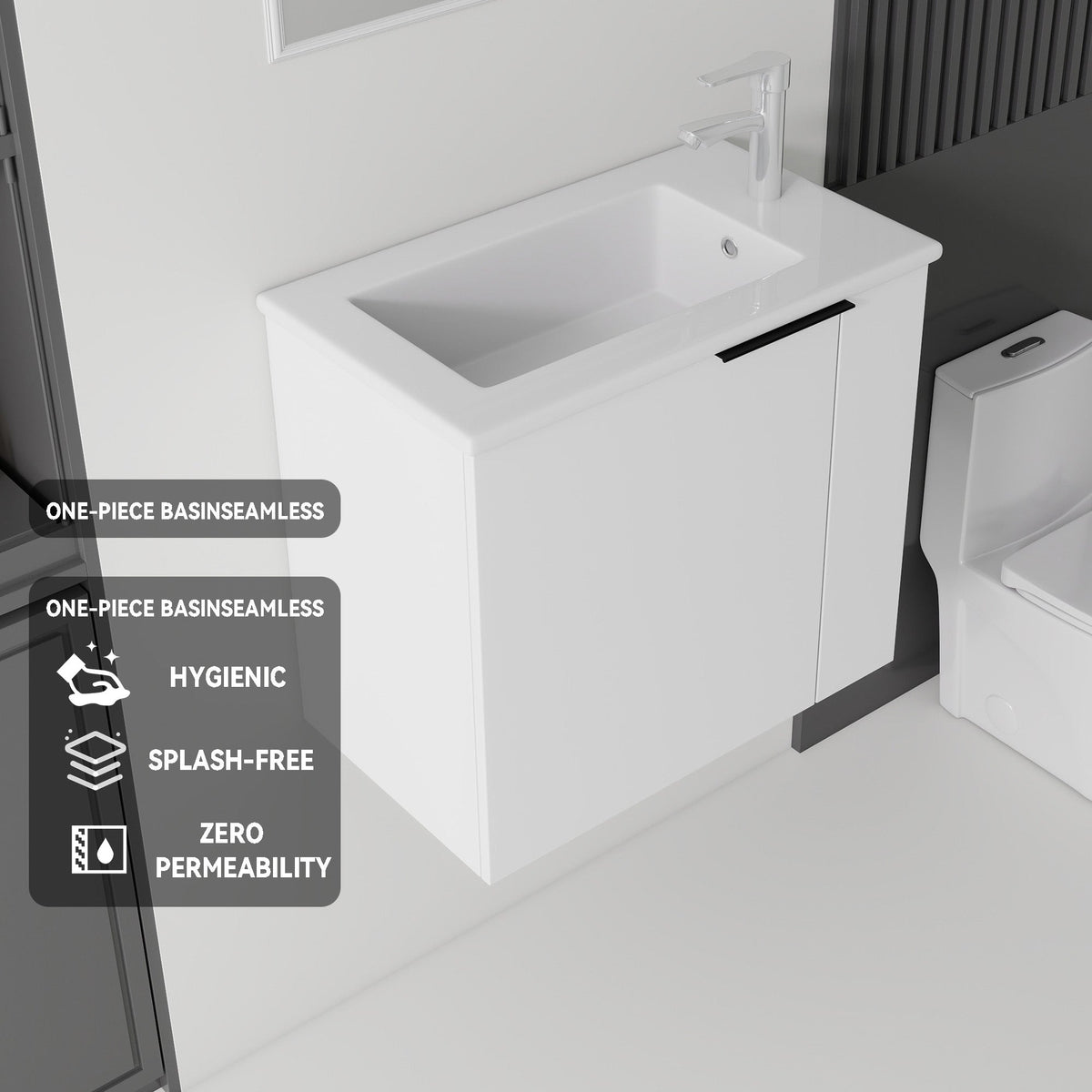 22" Floating Bathroom Vanity Combo