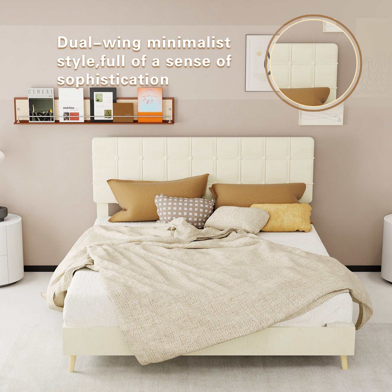 Modern Upholstered Bed Frame