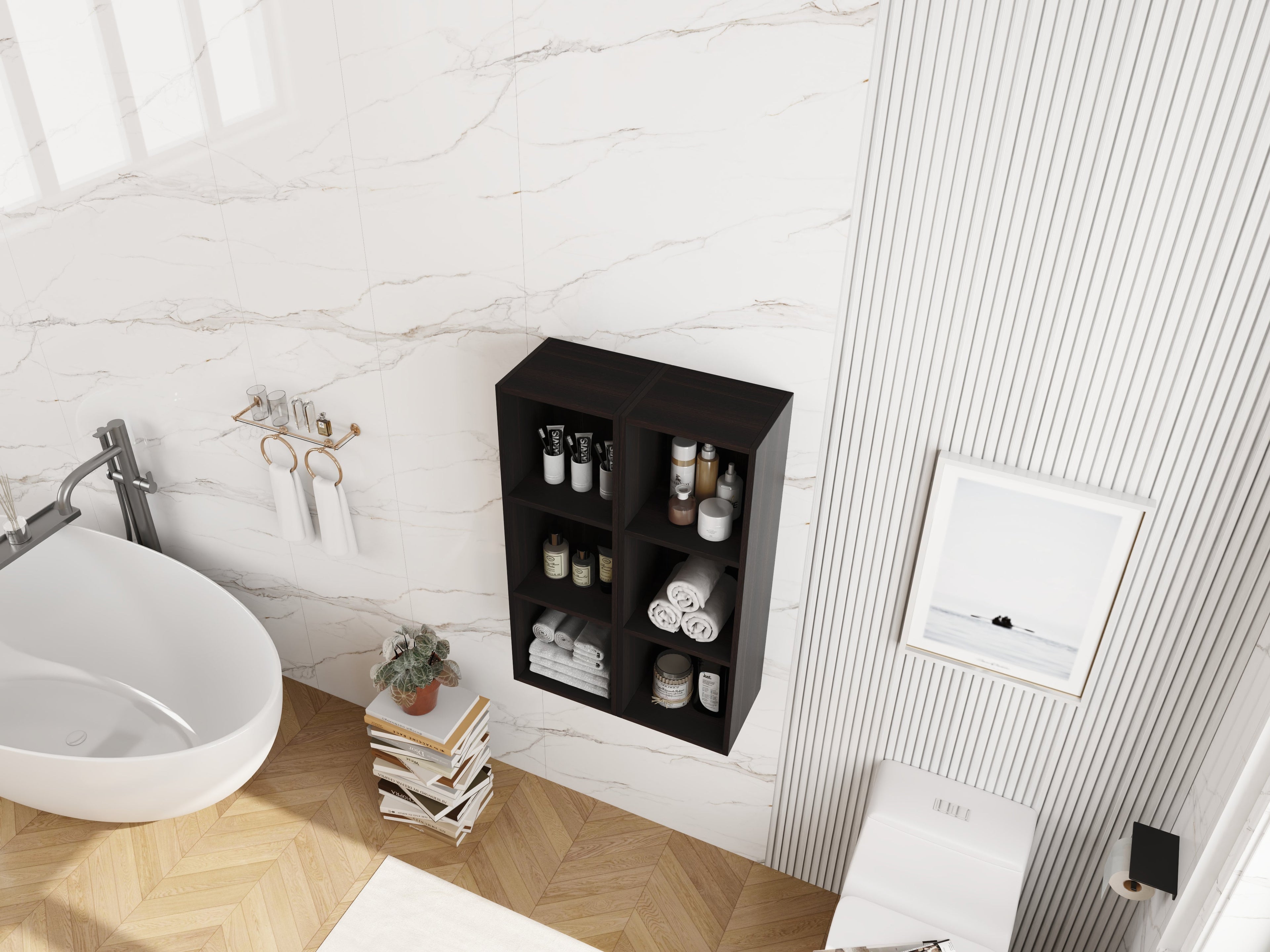 24 Inch Wall Mounted Storage Shelves