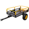 Heavy-Duty Tow-Behind Dump Cart 1000 lbs Load Capacity