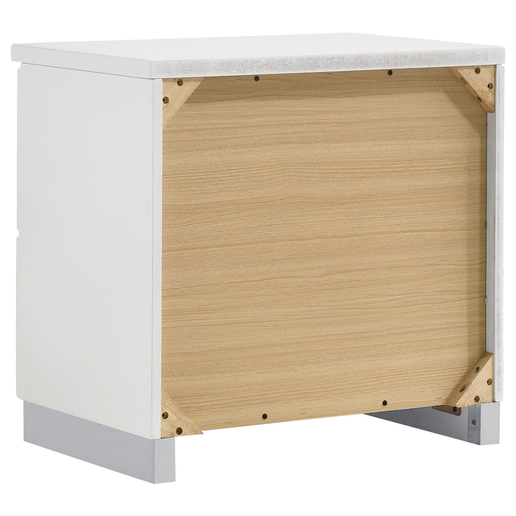 August Glossy Modern Bedroom Set