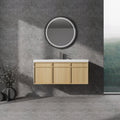 48" Wall-Mounted Bathroom Vanity with Resin Sink