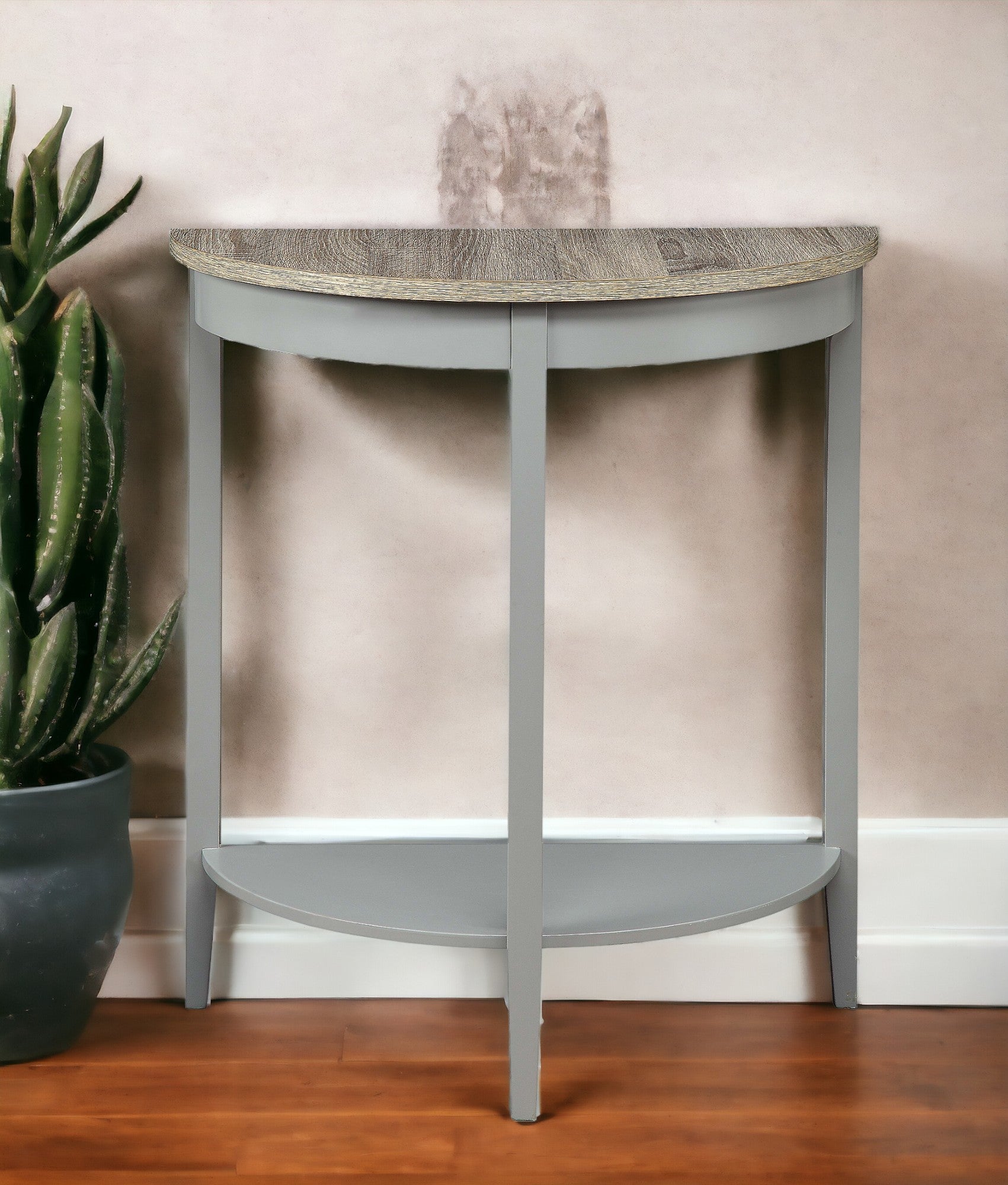 Justino Half-Moon Console Table