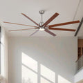 84" Oversized Large Brushed Nickel Ceiling Fan