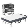 75"x46" Wide Folding Bed with Adjustable Headboard