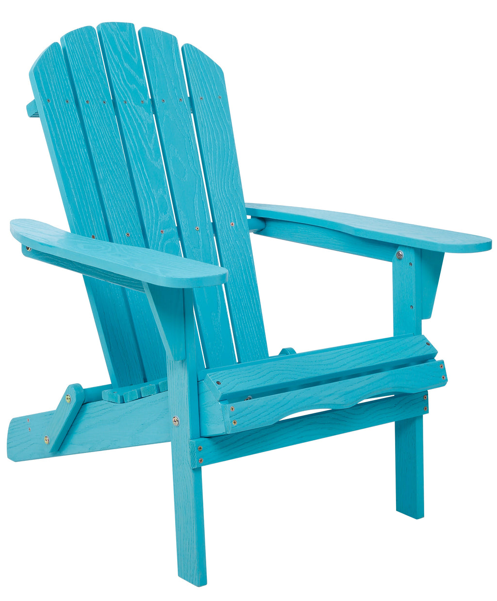 Embossed Wooden Outdoor Folding Adirondack Chair