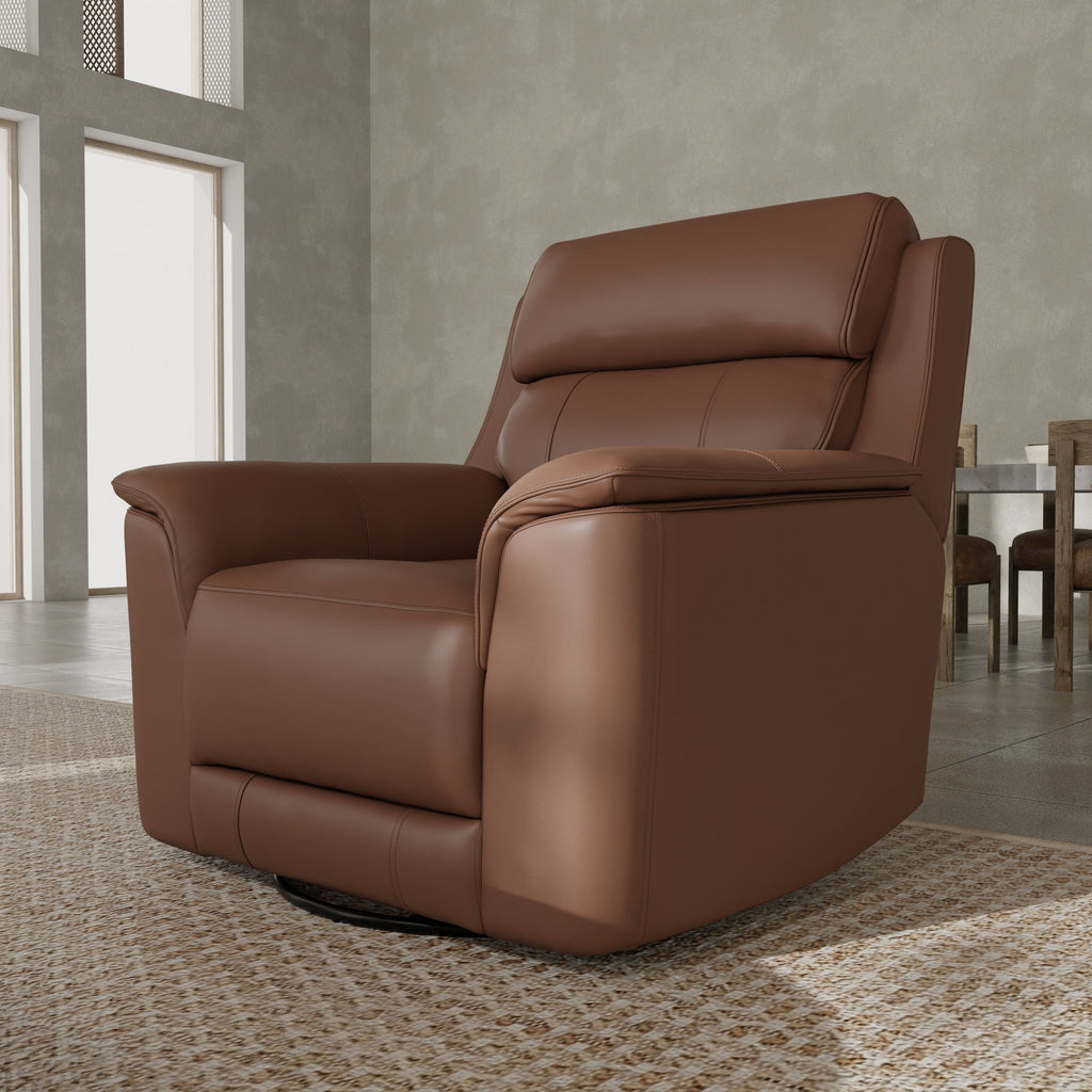 Oslo Manual Glider Recliner in Pecan