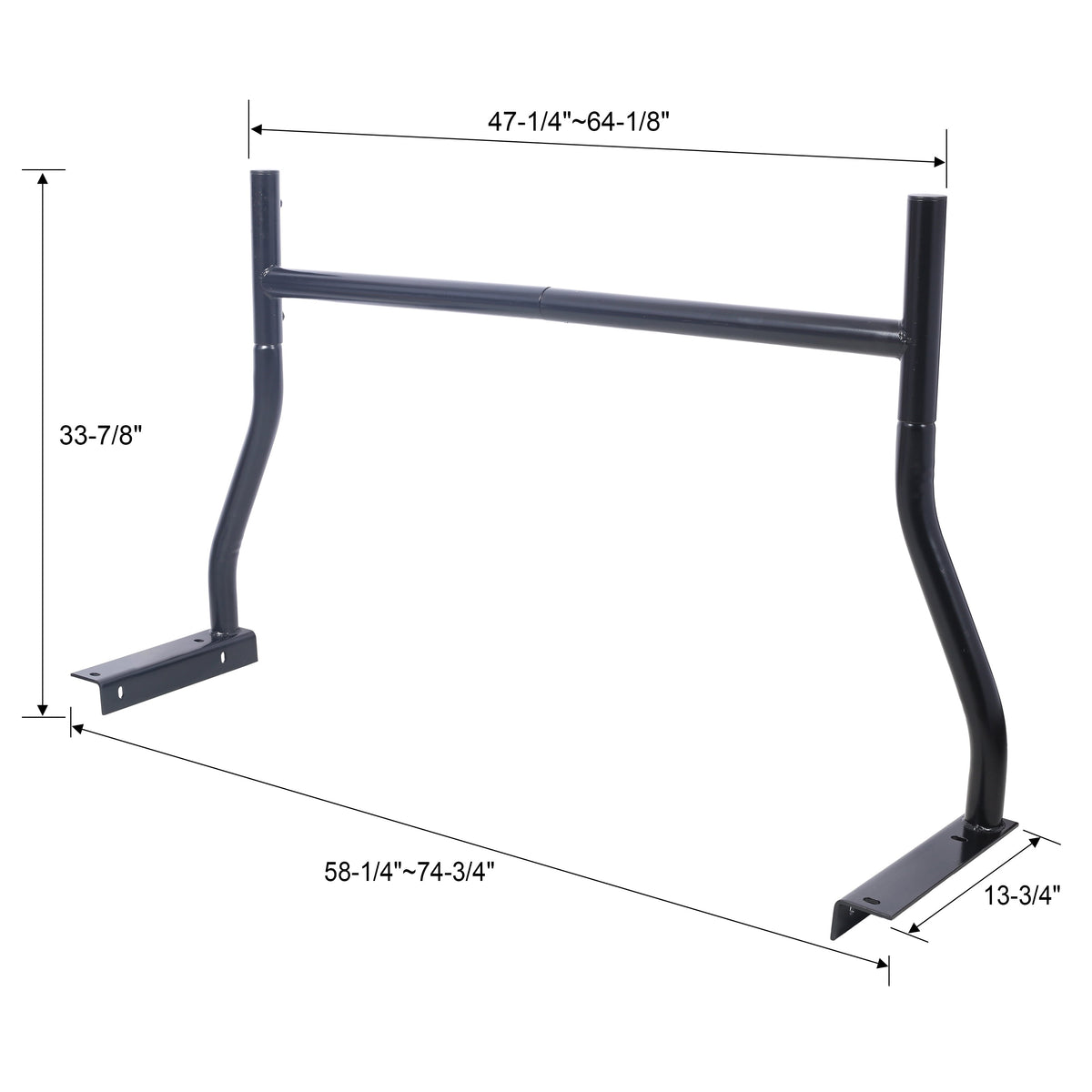 Universal Pick-Up Truck Rack 650 LBS Adjustable Fit