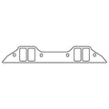 Cometic Gasket Cometic Chrysler BB B/RB V8 .060in Fiber Intake Mani Gskt Set-2.260in x 1.210in Rectangular Ports C15326FC