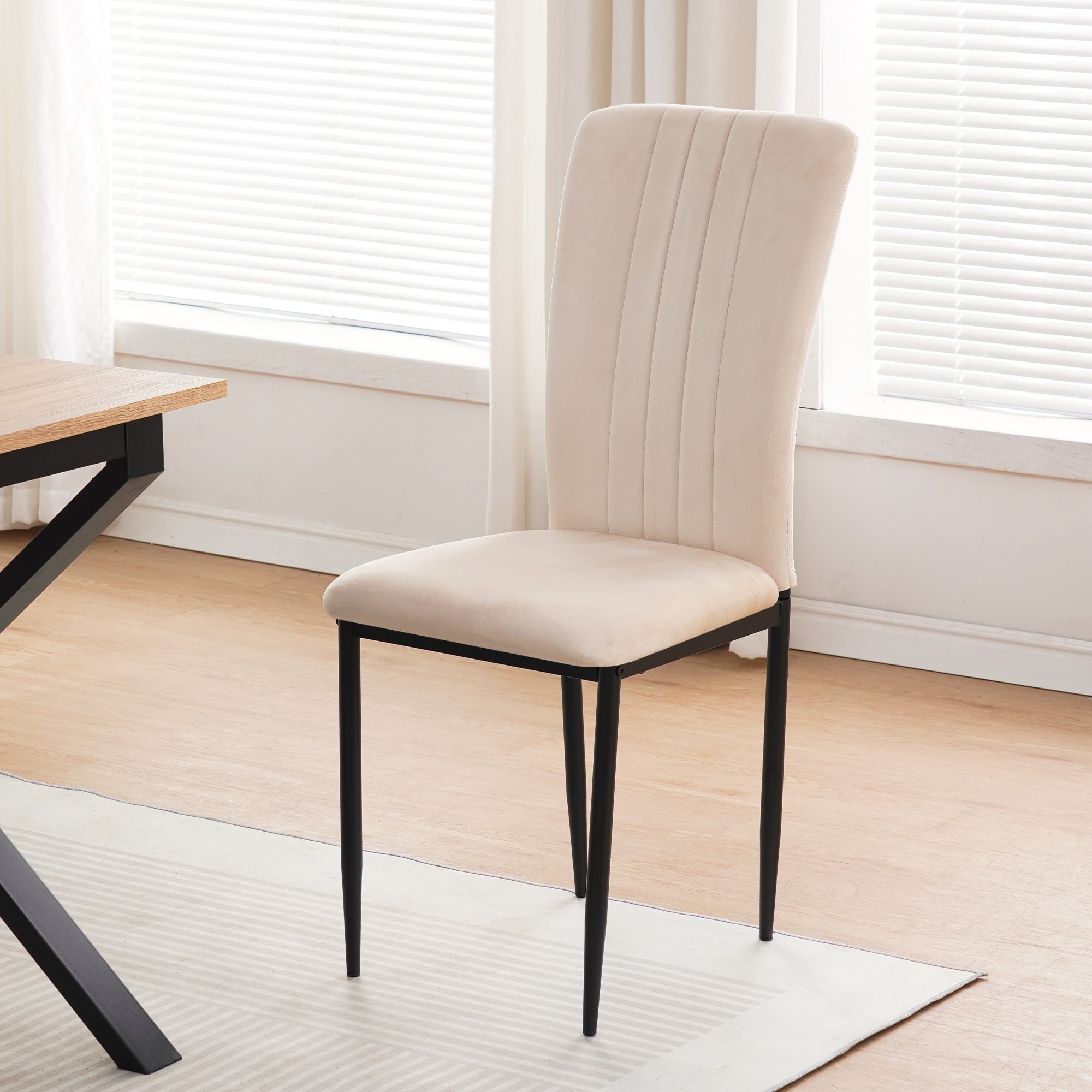 Dining Chairs Set of 4 Modern Velvet Upholstered Chairs