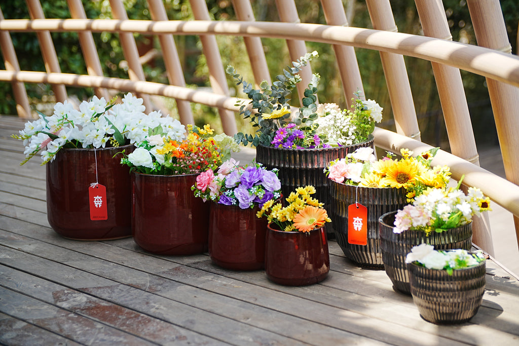 Handmade Ceramic Flower Pot Set of 4