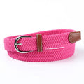 Youth Student Canvas Elastic Braided Belt