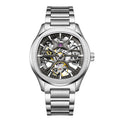 Mens Watch With A Transparent Mechanical Skeleton Dial