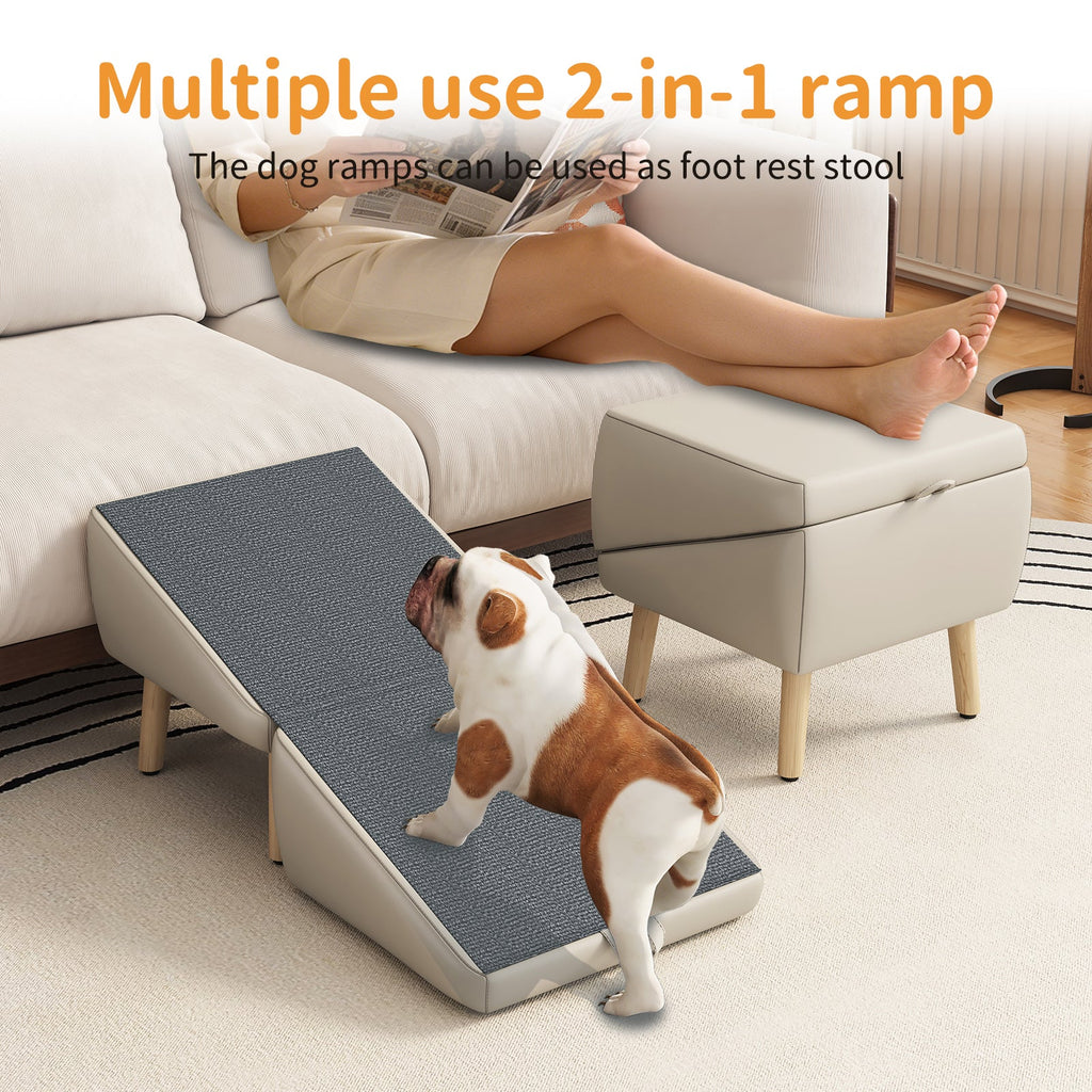 (Upgraded) Dog Stairs for Small Dogs and Cats