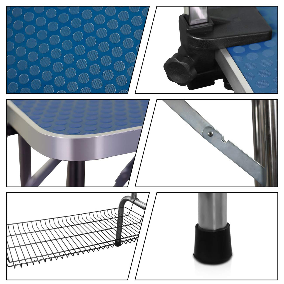 36" Folding Dog Grooming Table - Heavy Duty Stainless Steel