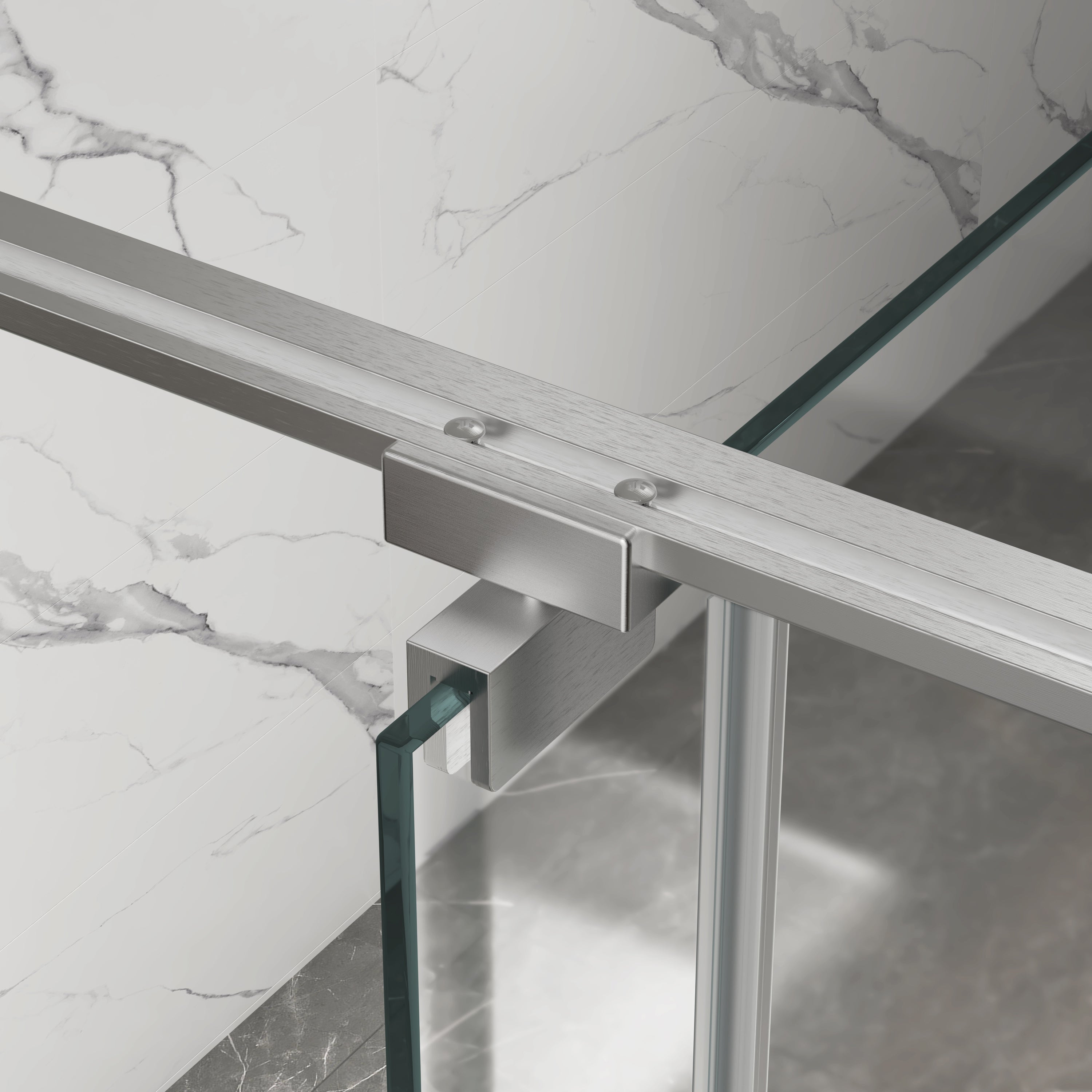 50-54"W X 74"H Pivot Shower Door