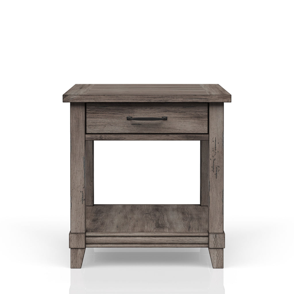 End Table with Storage Drawer & USB Ports