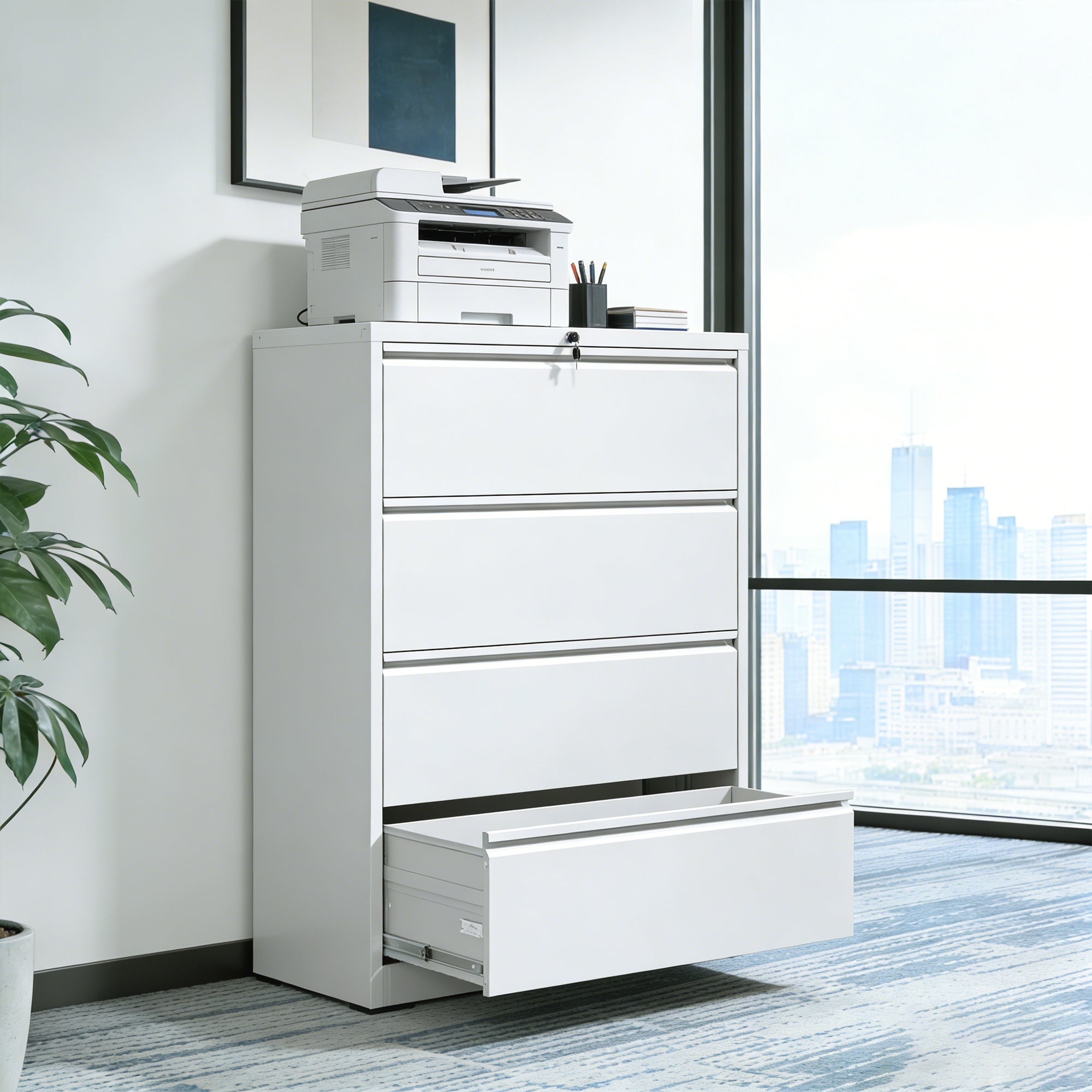 4 Drawer Lateral File Cabinet