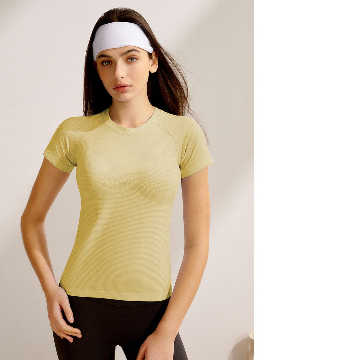 New Women's Short-Sleeve Yoga Top, Professional Pilates Training, Quick-Dry Running & Fitness Yoga Apparel