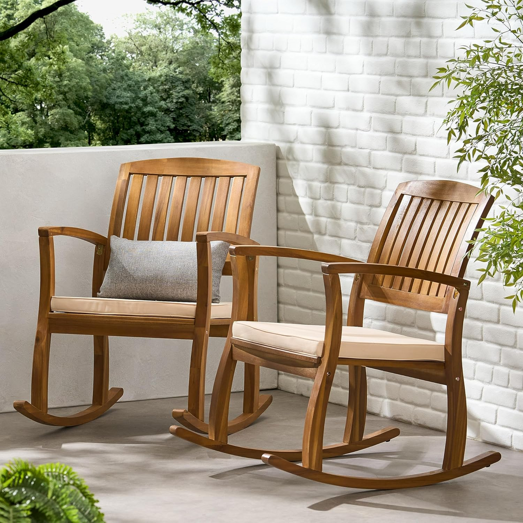 Selma Rocking Chair with Cushion (Set of 2)