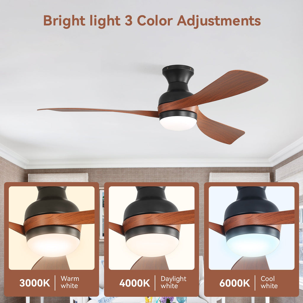 52-Inch Ceiling Fan With Light And Remote Control