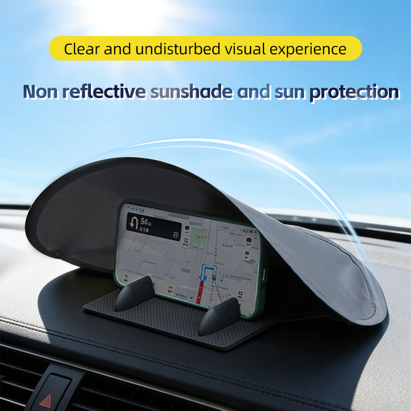 Car Sunshade For Cell Phones, Dashboard Sunshade, Foldable And Compact, Travel And Navigation Sunshade For Cell Phones