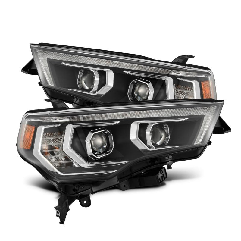 AlphaRex 14-22 Toyota 4Runner LUXX-Series LED Proj Headlights Blk w/Actv Light & Seq. Sig + DRL 880811 *Discontinued