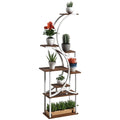 Outsunny 8 Tier Plant Stand Indoor, 62" Tall Plant Shelf