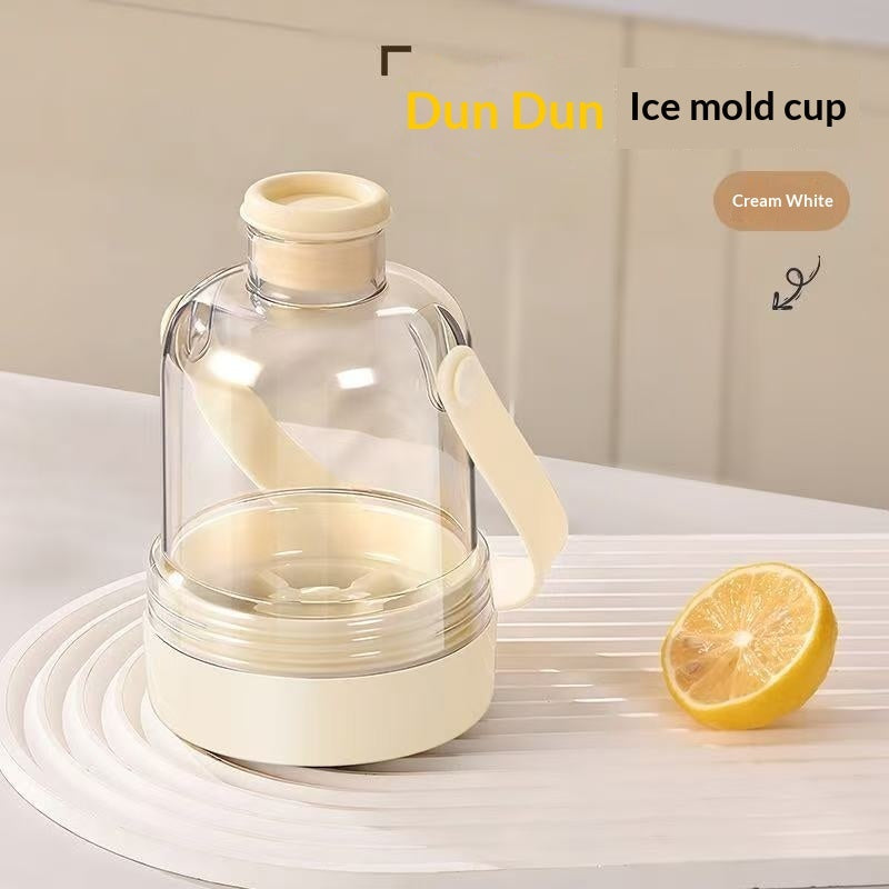 Dundun Cup Curling Ice Cube Tray Non Contact Handle Portable Icing