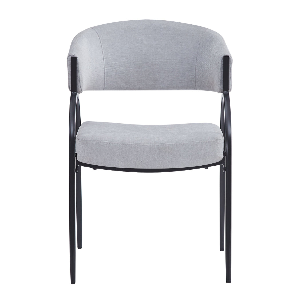 Upholstered Dining Chairs With Metal Legs (Set of 2)