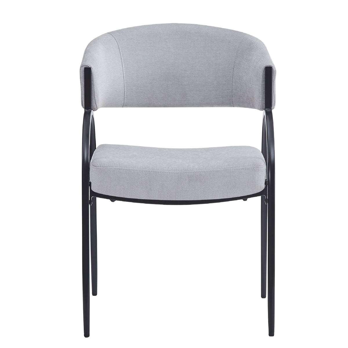 Upholstered Dining Chairs With Metal Legs (Set of 2)