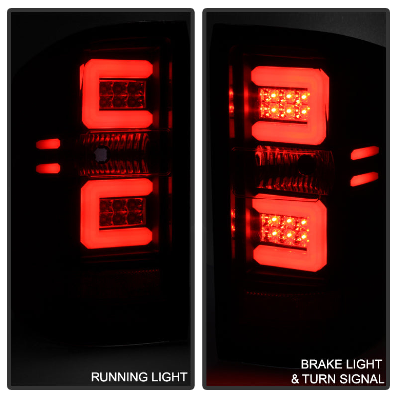 Spyder Chevy 1500 14-16 Light Bar LED Tail Lights Blk ALT-YD-CS14-LBLED-BK 5079985