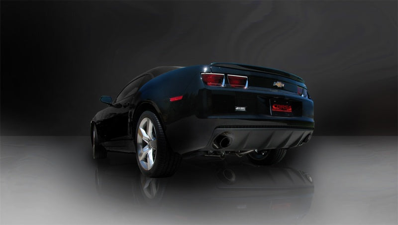 Corsa Performance 10-14 Chevrolet Camaro Coupe SS 6.2L V8 Auto Black Sport Cat-Back + XO